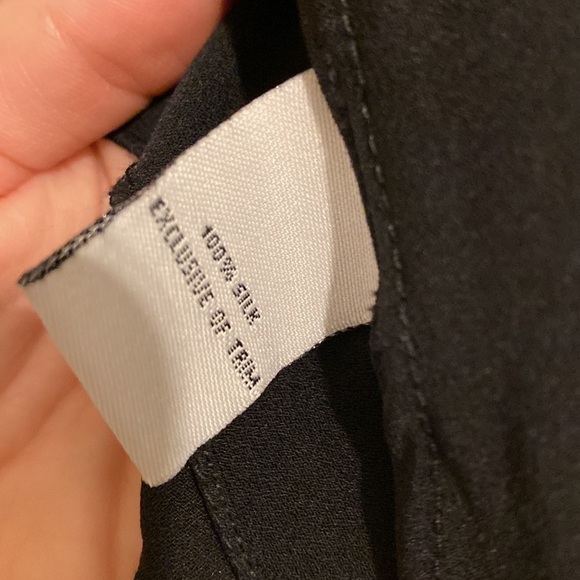 Tanya Taylor 100% silk black button down blouse. Size 2 - Picture 7 of 13